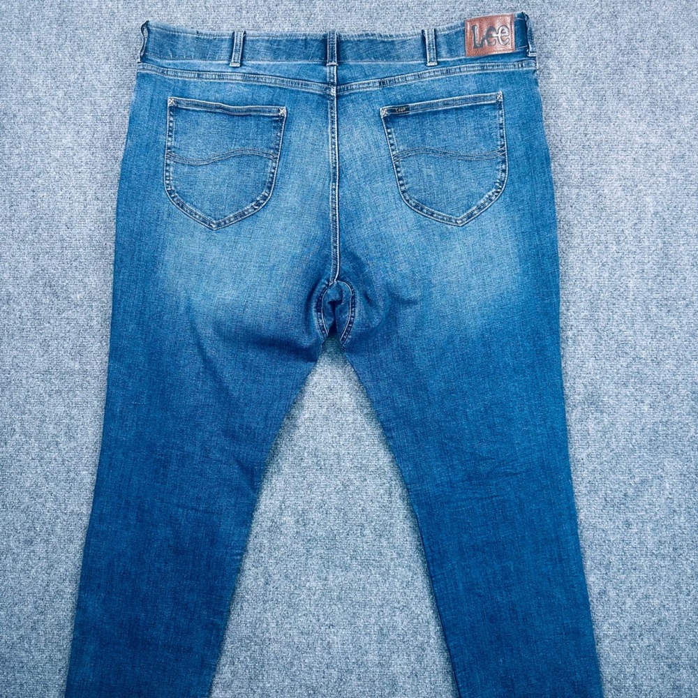 Lee Extreme Motion MVP Straight Fit Tapered Leg Blue Jeans Men's 46x32 LTCH58811 - Picture 3 of 11